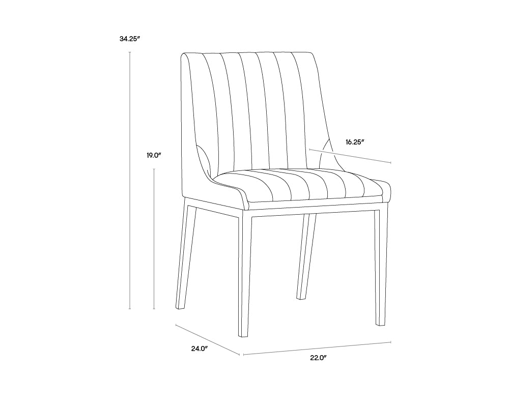 Halden Dining Chair - Vintage Cognac