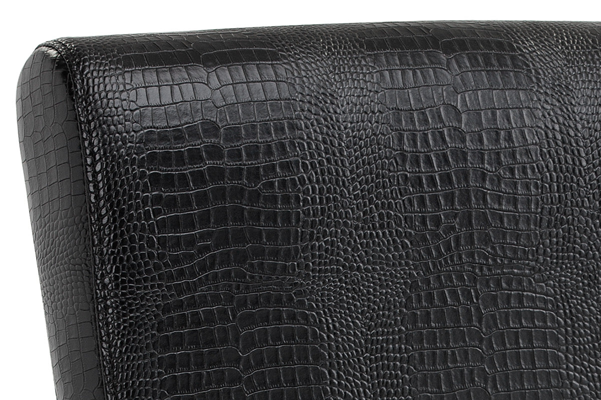 Marcelle Dining Chair - Black Croc