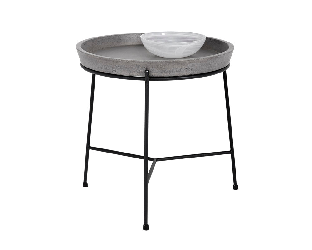 Remy End Table - Black - Grey