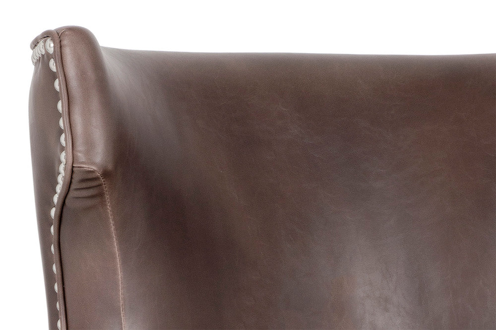 Neville Swivel Counter Stool - Havana Dark Brown