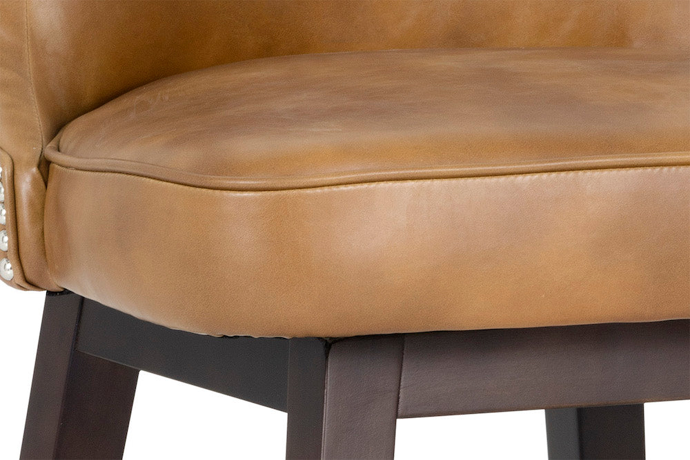 Neville Swivel Counter Stool - Tobacco Tan