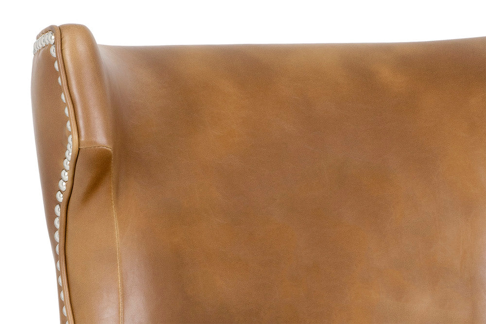 Neville Swivel Counter Stool - Tobacco Tan
