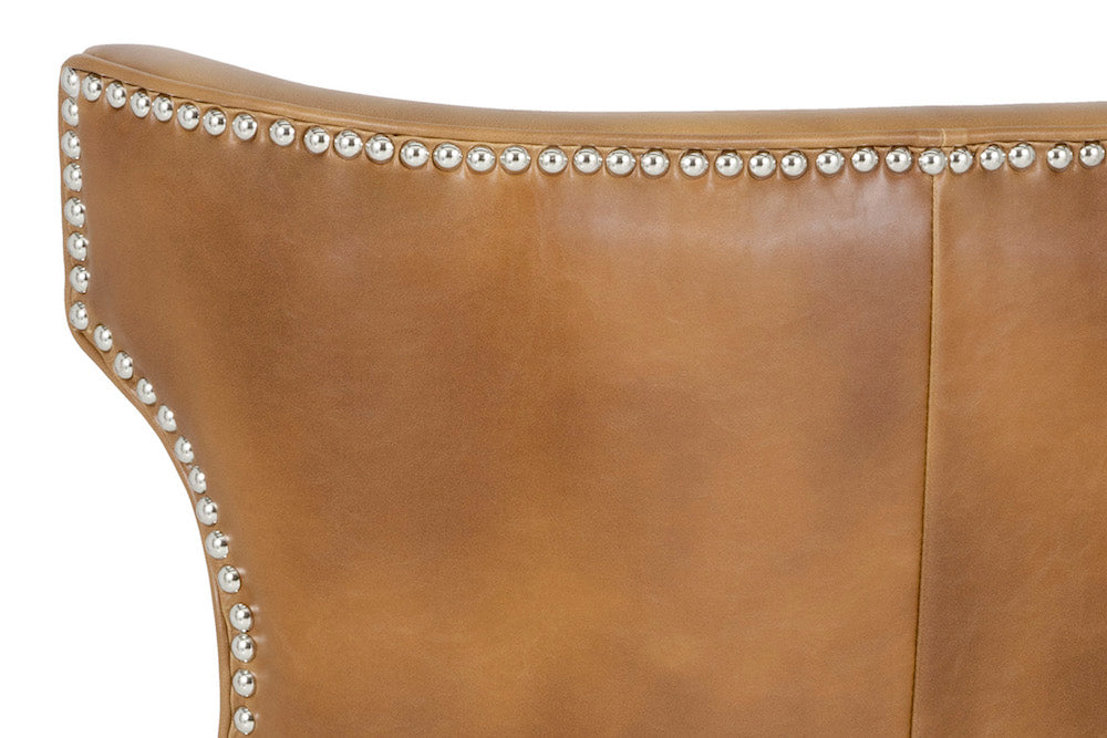 Neville Swivel Counter Stool - Tobacco Tan