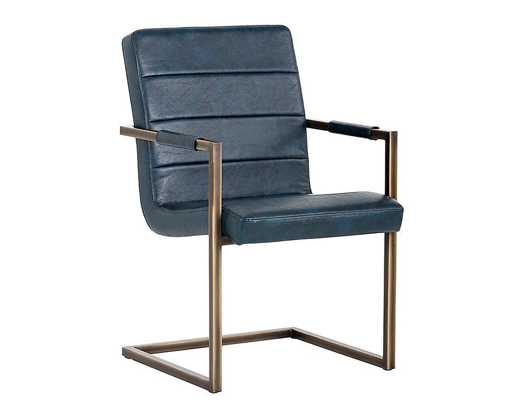 Jafar Dining Armchair - Vintage Blue