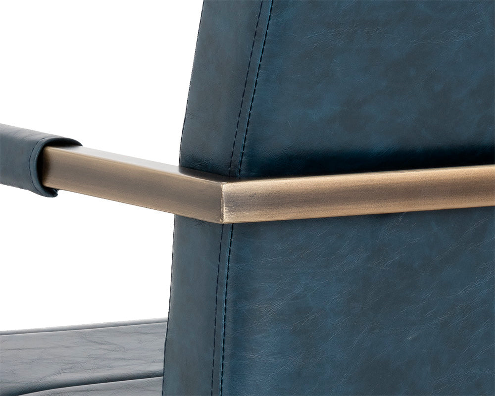 Jafar Dining Armchair - Vintage Blue