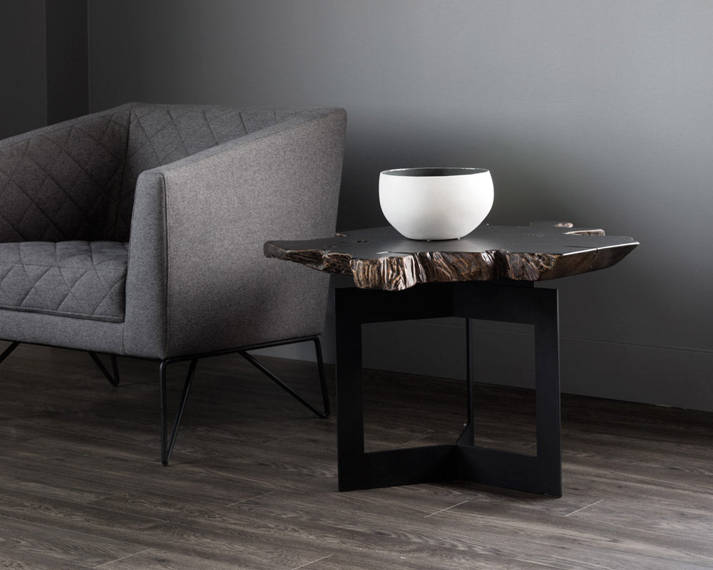 Wyatt End Table - Dark Brown