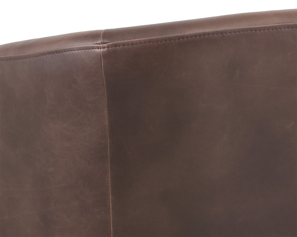 Dax Swivel Lounge Chair - Havana Dark Brown