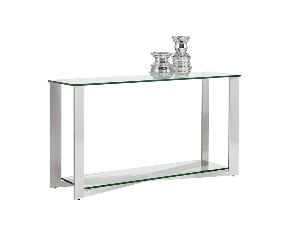 Xavier Console Table - Stainless Steel