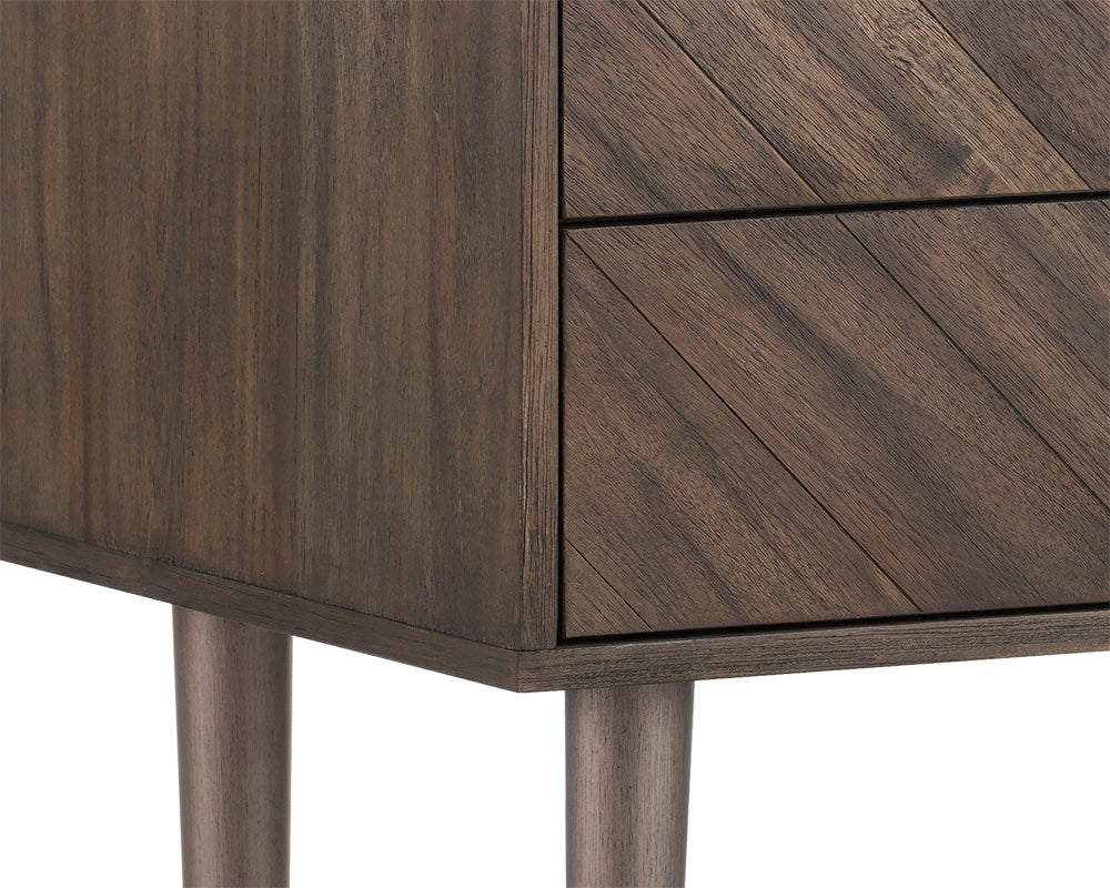 Greyson Nightstand - Smoke Acacia