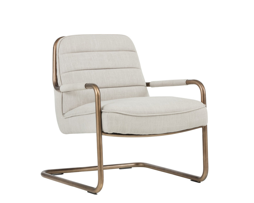 Lincoln Lounge Chair - Beige Linen