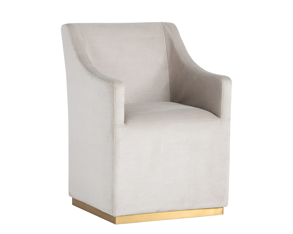 Zane Wheeled Lounge Chair - Piccolo Prosecco