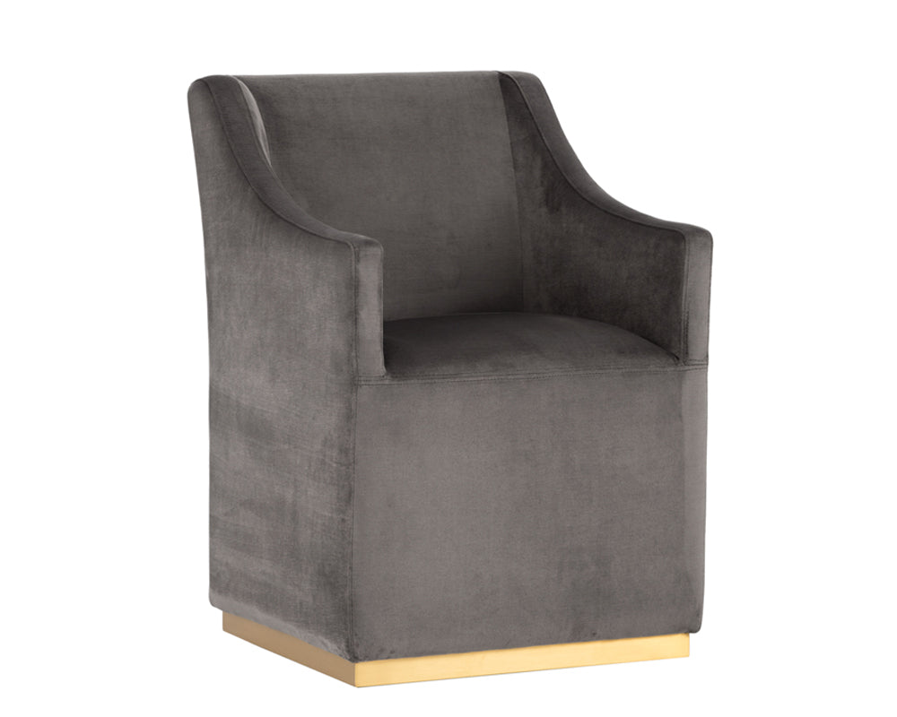 Zane Wheeled Lounge Chair - Piccolo Pebble