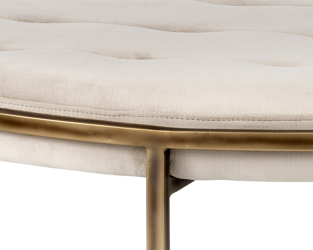 Ethel Ottoman - Round - Piccolo Prosecco