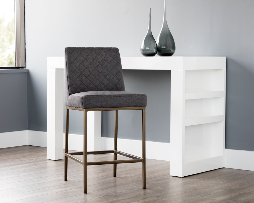 Leighland Counter Stool - Dark Grey