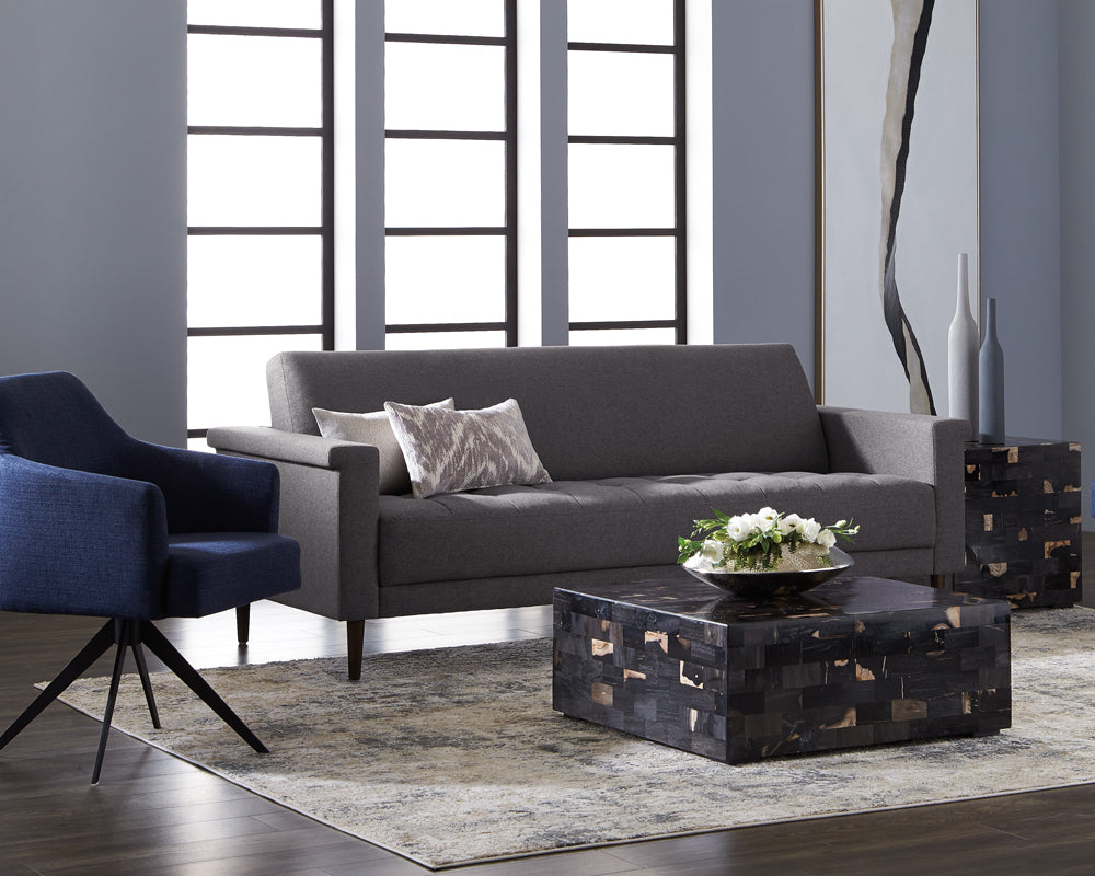 Sydney Swivel Dining Armchair - Midnight Blue