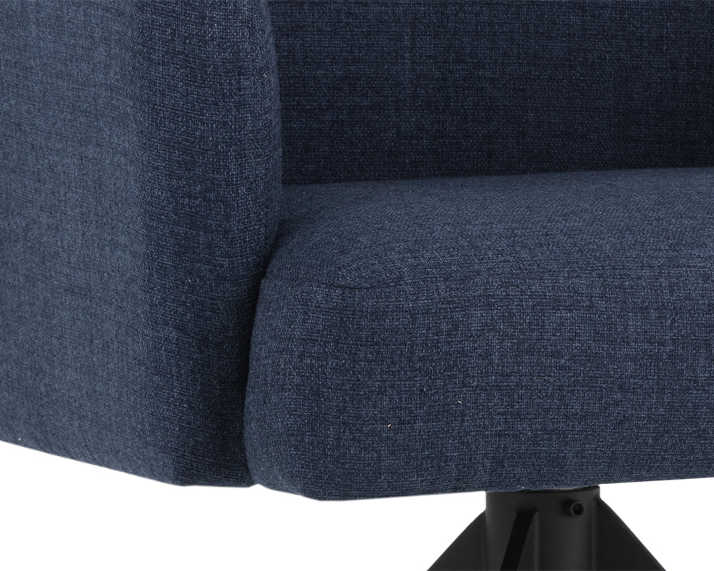 Sydney Swivel Dining Armchair - Midnight Blue