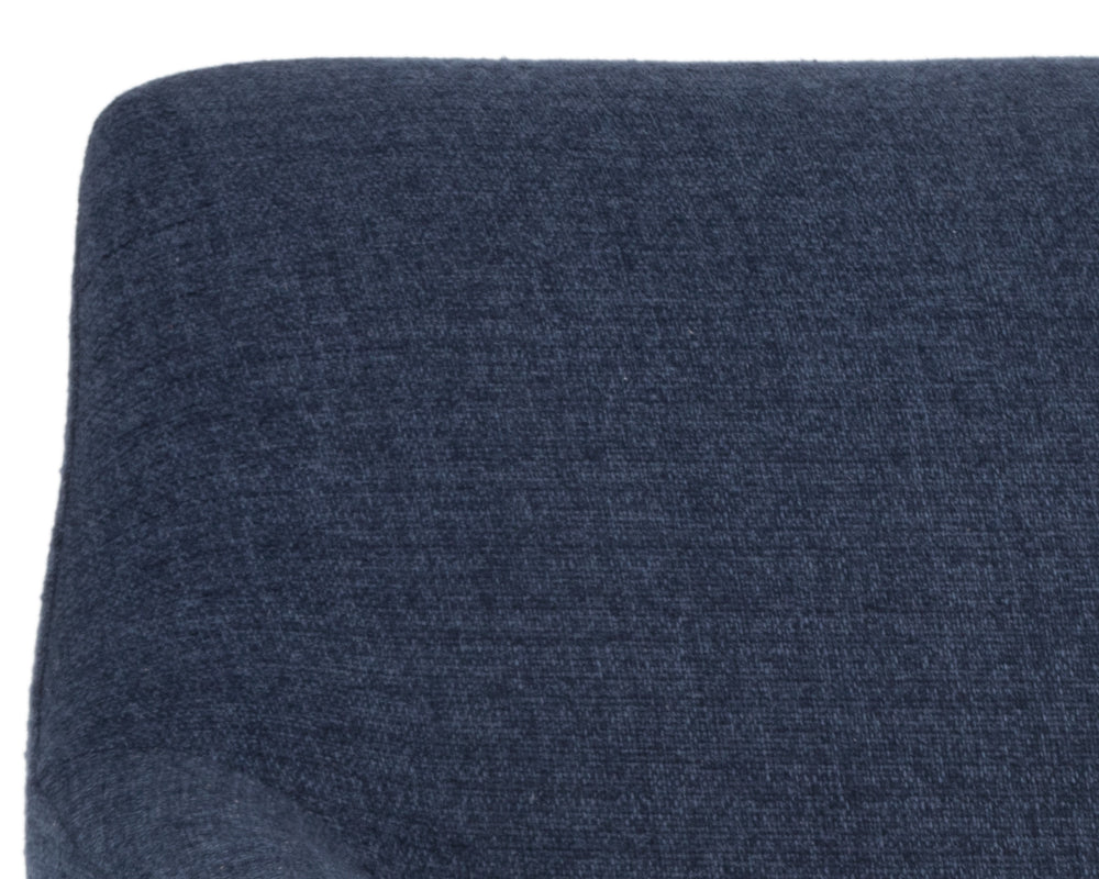 Sydney Swivel Dining Armchair - Midnight Blue