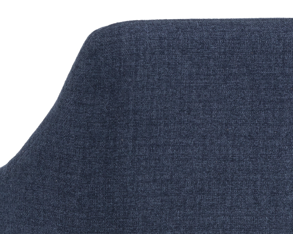 Sydney Swivel Dining Armchair - Midnight Blue