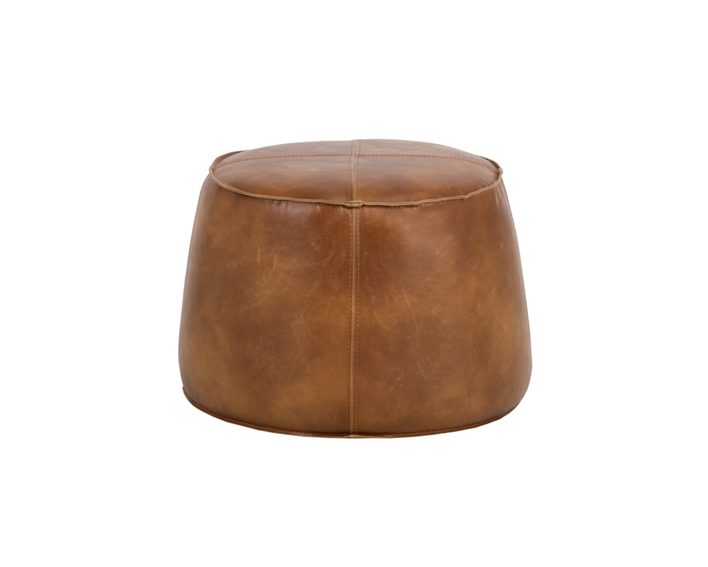Mitchell Ottoman - Tobacco Tan