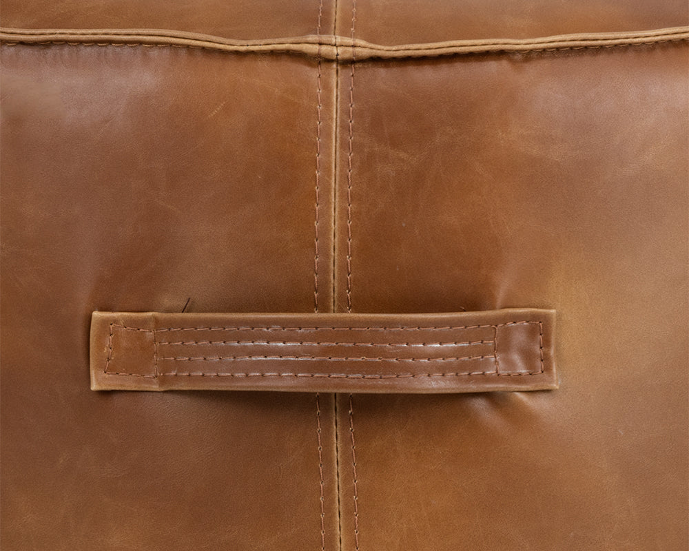 Mitchell Ottoman - Tobacco Tan