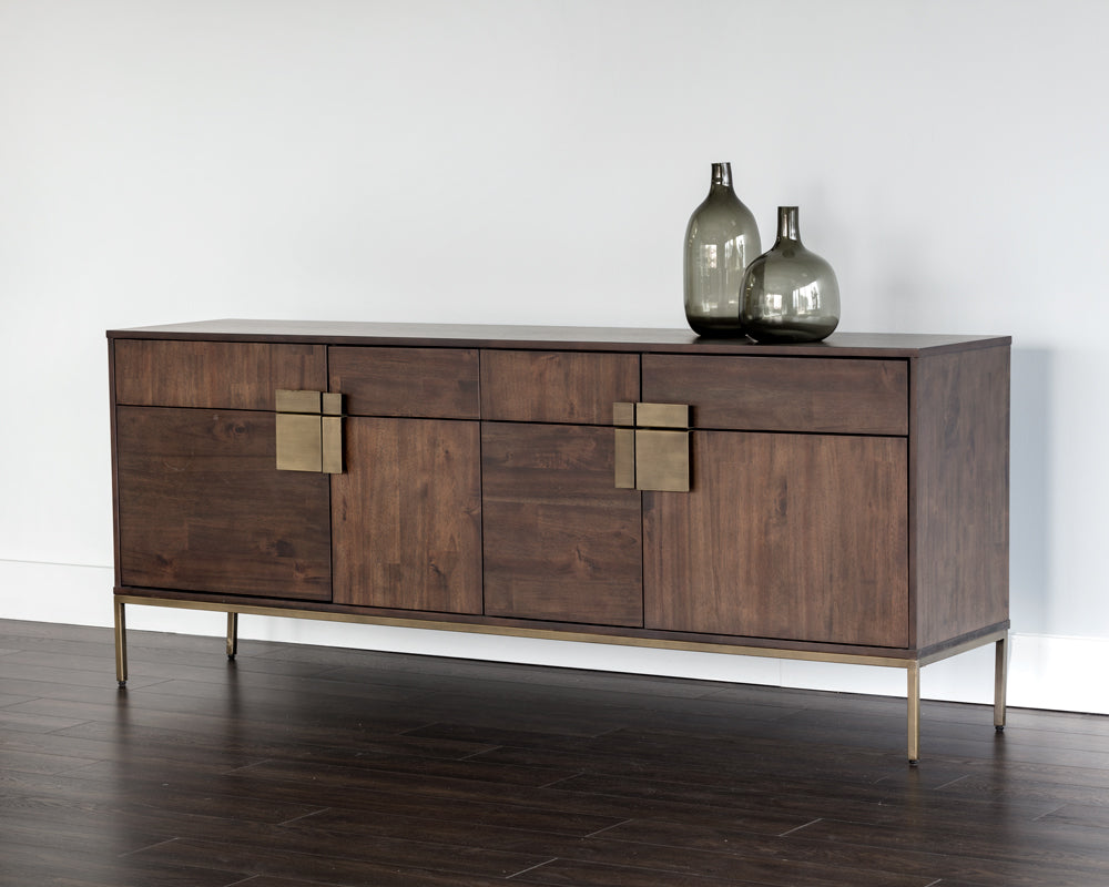 Jade Sideboard - Antique Brass - Dark Mango