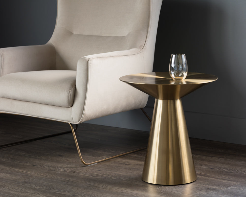 Carmel Side Table - Yellow Gold