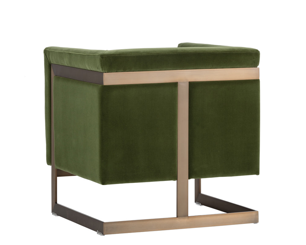 Soho Armchair - Antique Brass - Giotto Olive