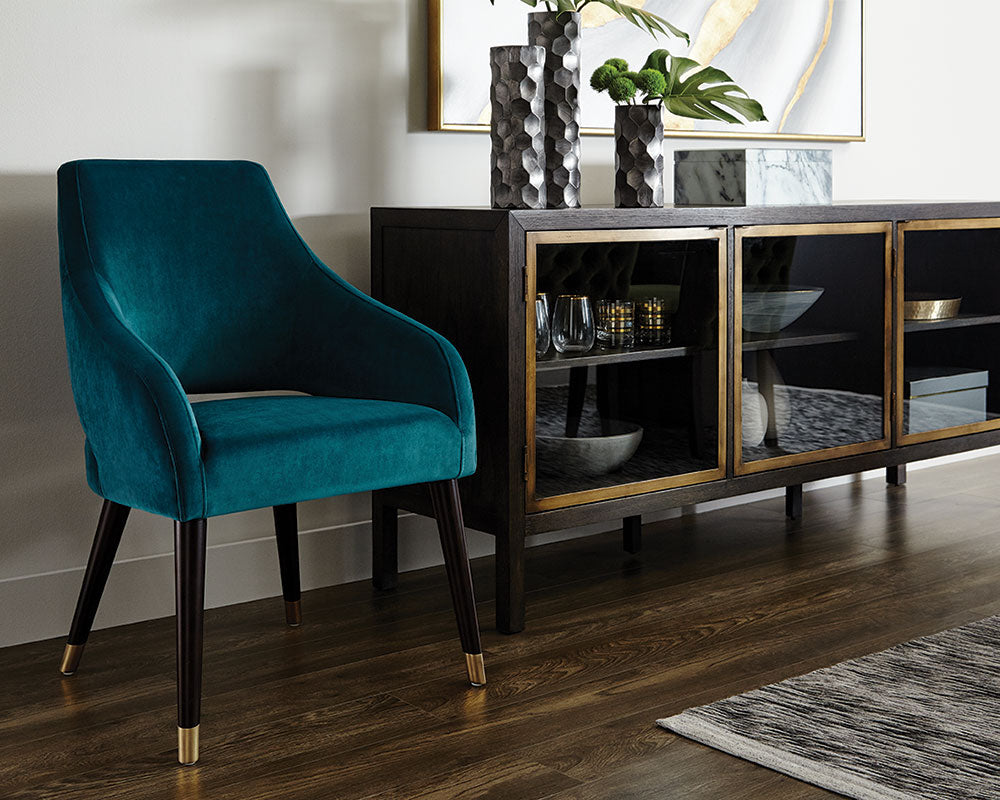 Adelaide Dining Armchair - Timeless Teal