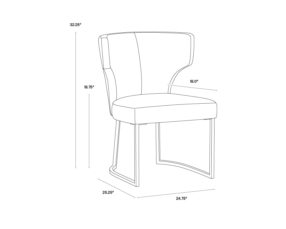 Yorkville Dining Chair - Moss Green