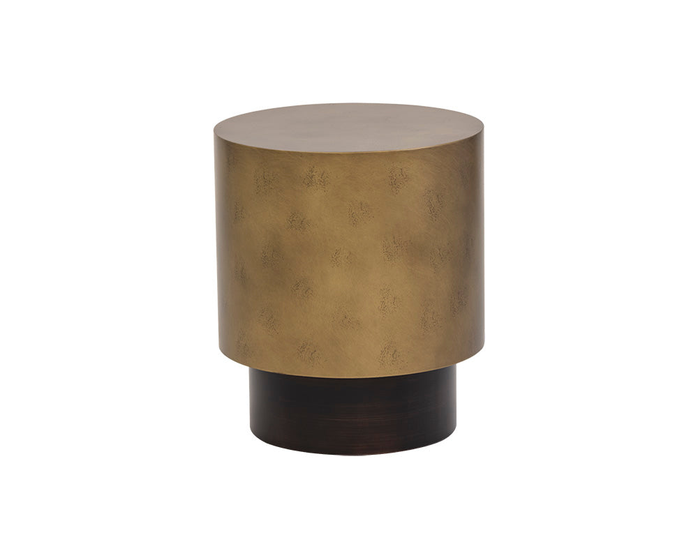 Bernaby End Table - Antique Brass