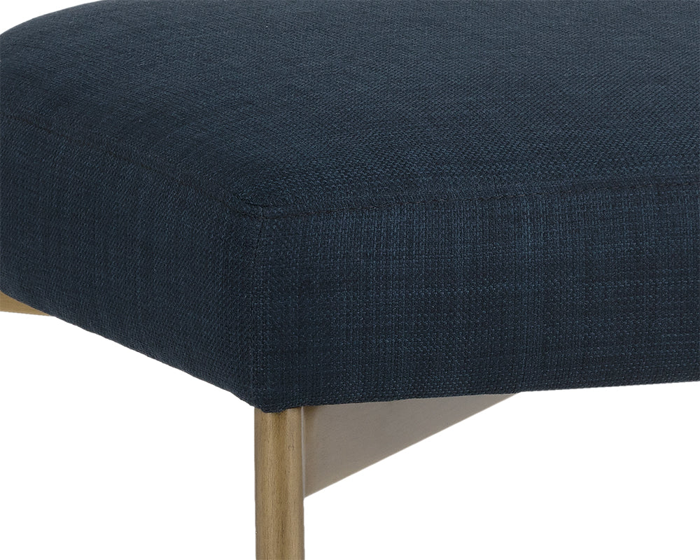 Seneca Dining Chair - Antique Brass - Arena Navy