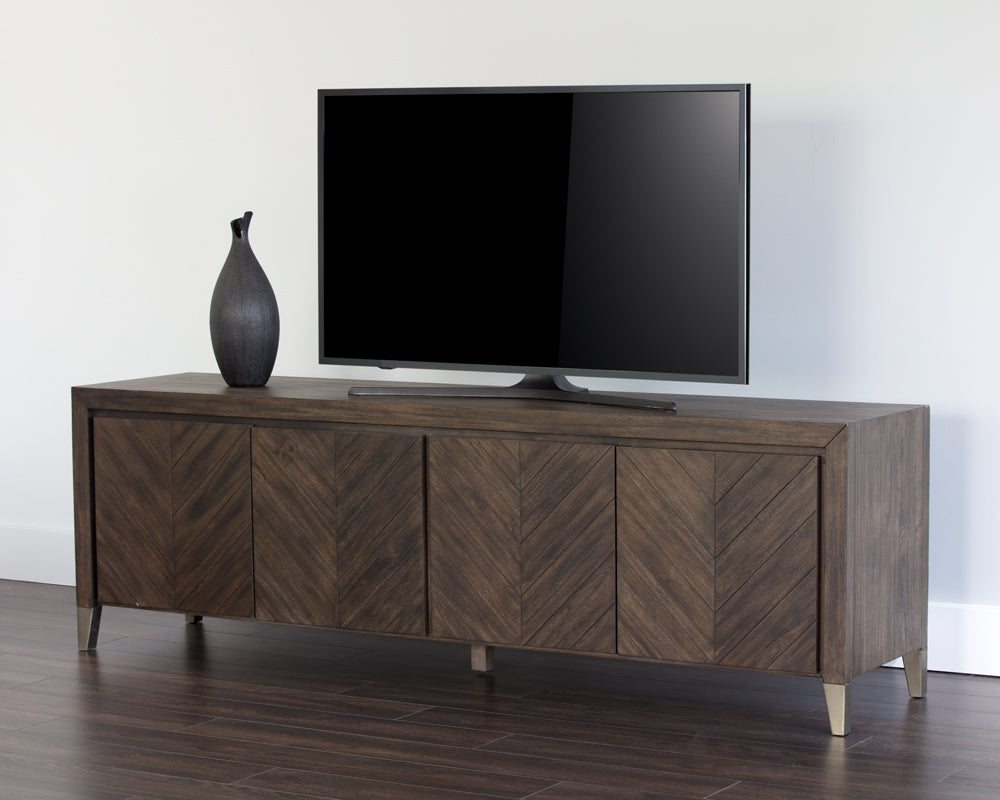 Greyson Media Stand - Smoke Acacia