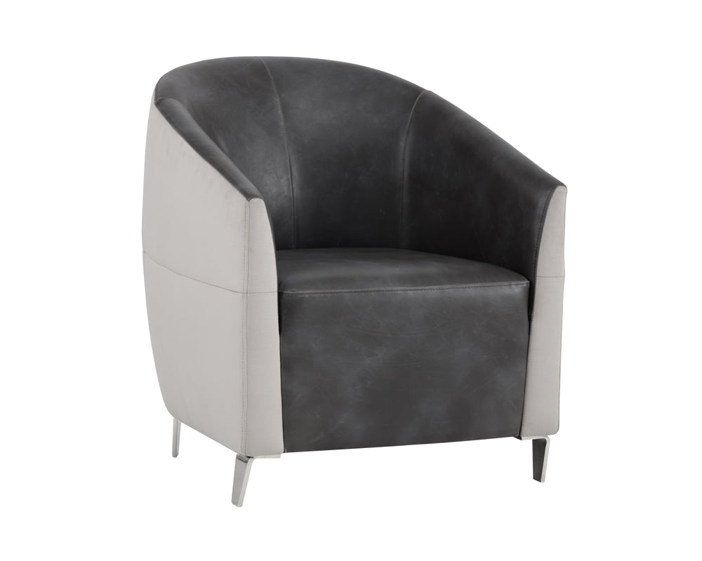 Bronte Lounge Chair - Piccolo Dove / Overcast Grey