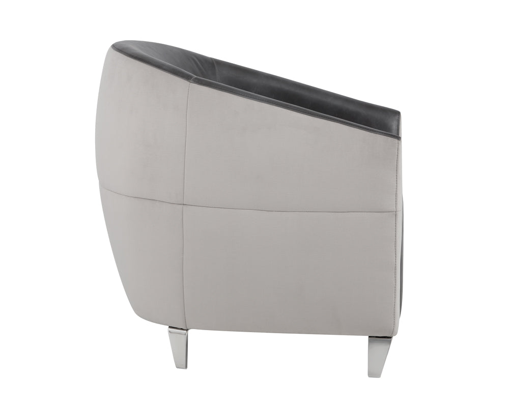 Bronte Lounge Chair - Piccolo Dove / Overcast Grey