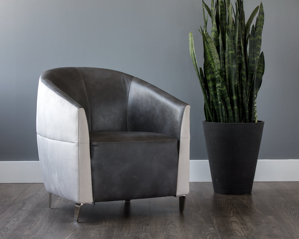 Bronte Lounge Chair - Piccolo Dove / Overcast Grey
