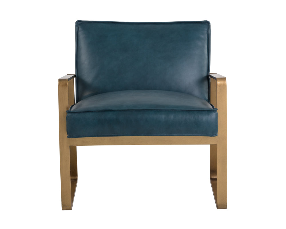 Kristoffer Lounge Chair - Vintage Peacock Leather