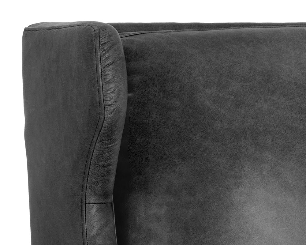 Virgil Lounge Chair - Marseille Black Leather