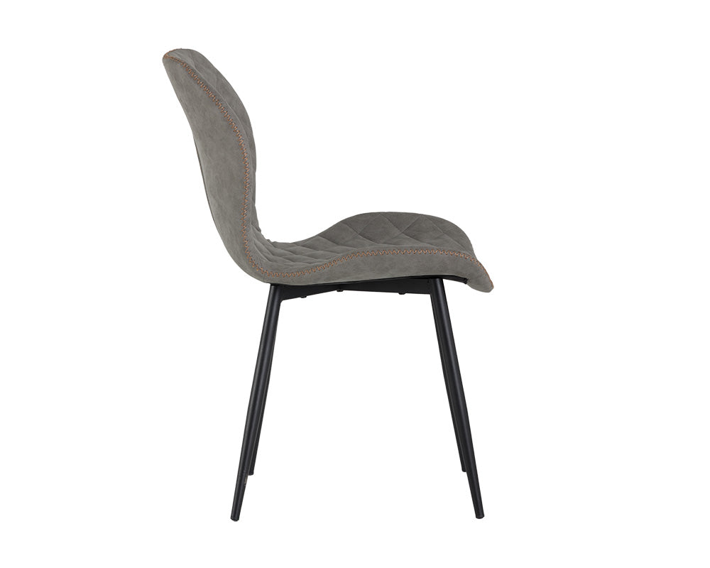 Lyla Dining Chair - Black - Antique Grey