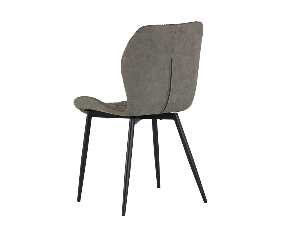 Lyla Dining Chair - Black - Antique Grey