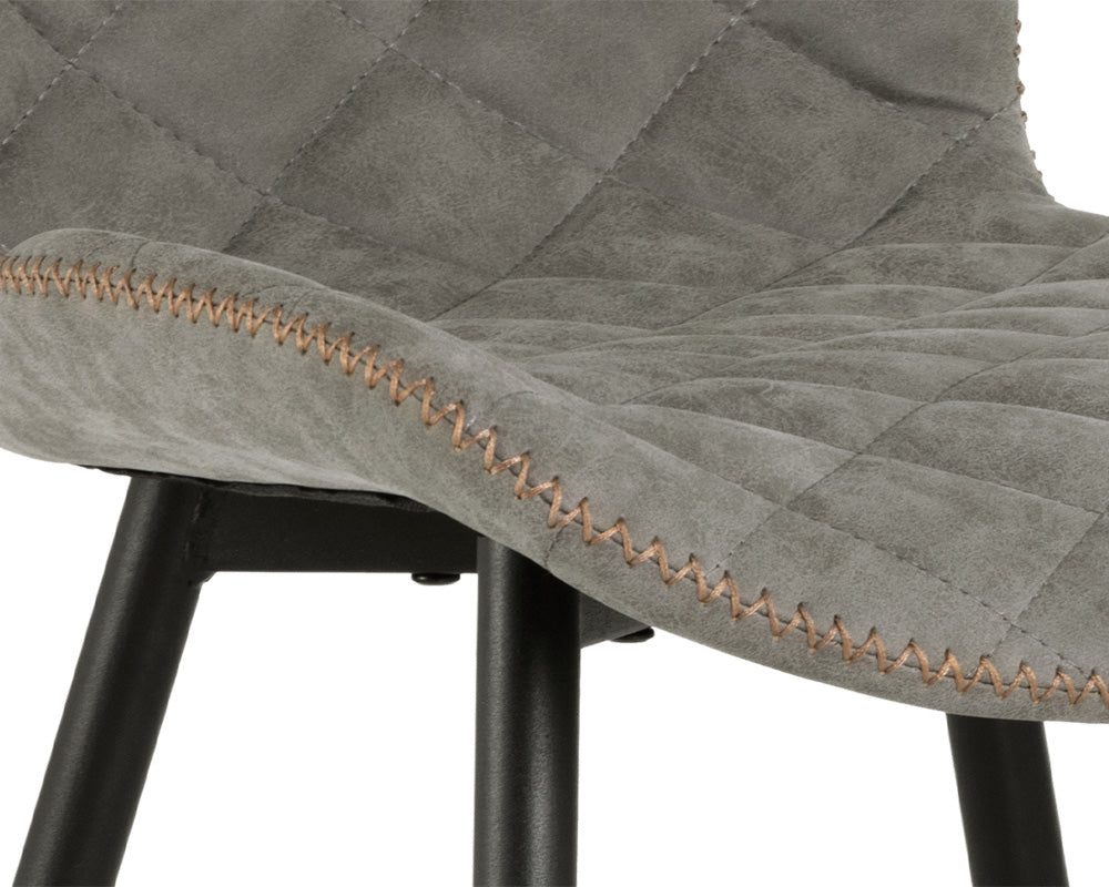 Lyla Dining Chair - Black - Antique Grey