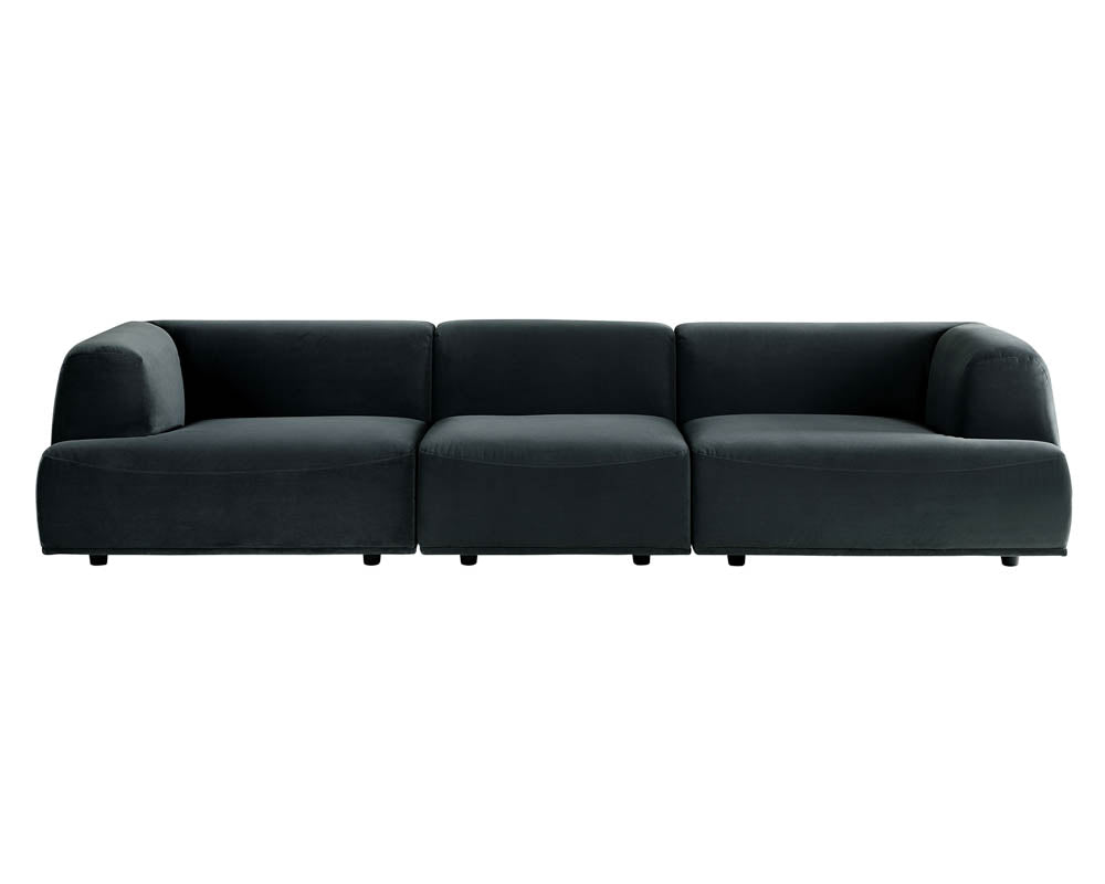 Darren Modular - Armless Chair - Smokescreen