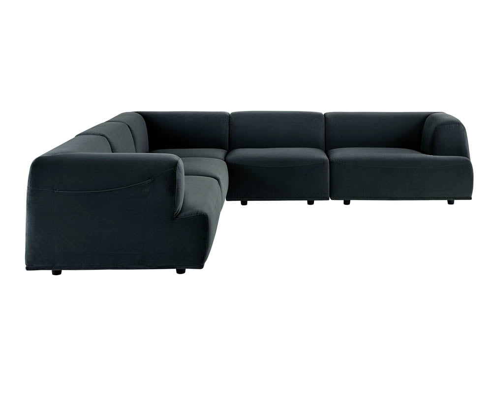 Darren Modular - Armless Chair - Smokescreen