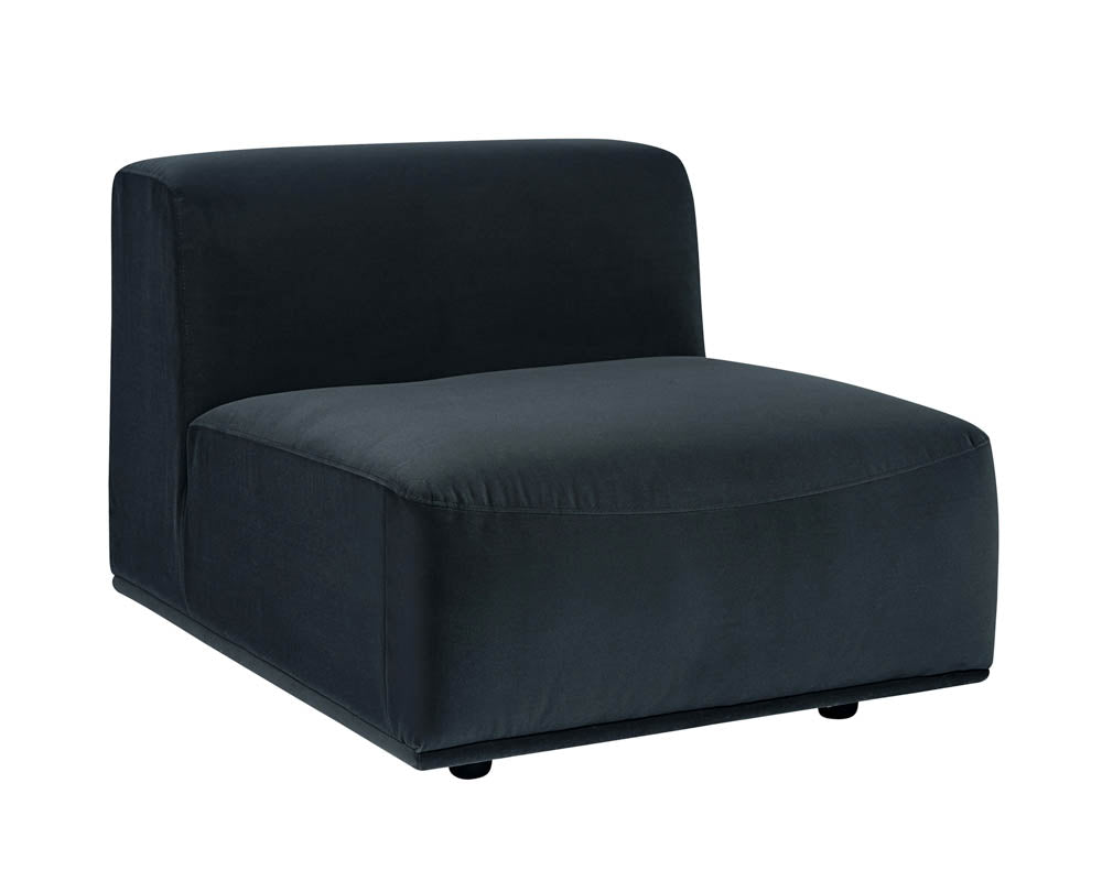 Darren Modular - Armless Chair - Smokescreen