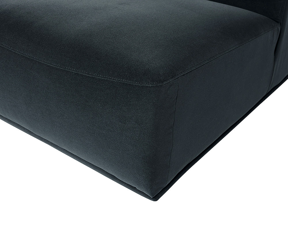 Darren Modular - Armless Chair - Smokescreen