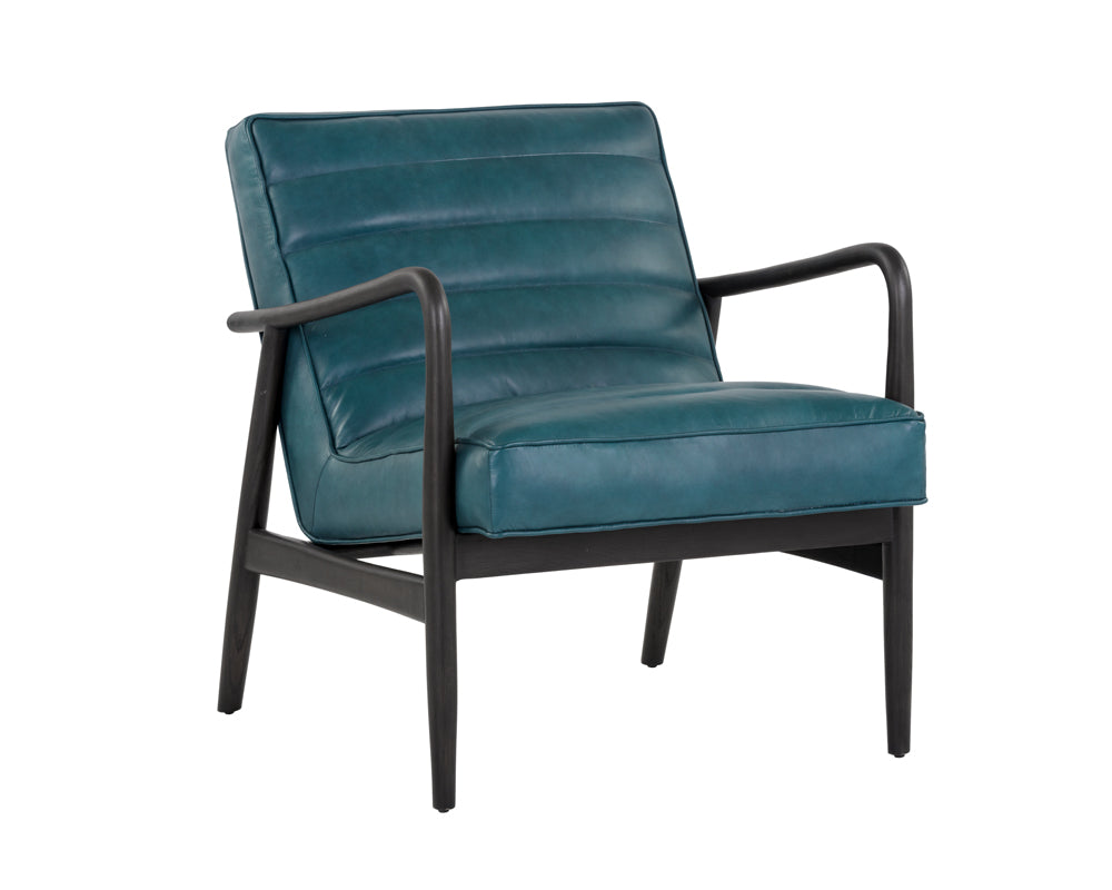 Lyric Lounge Chair - Vintage Peacock Leather