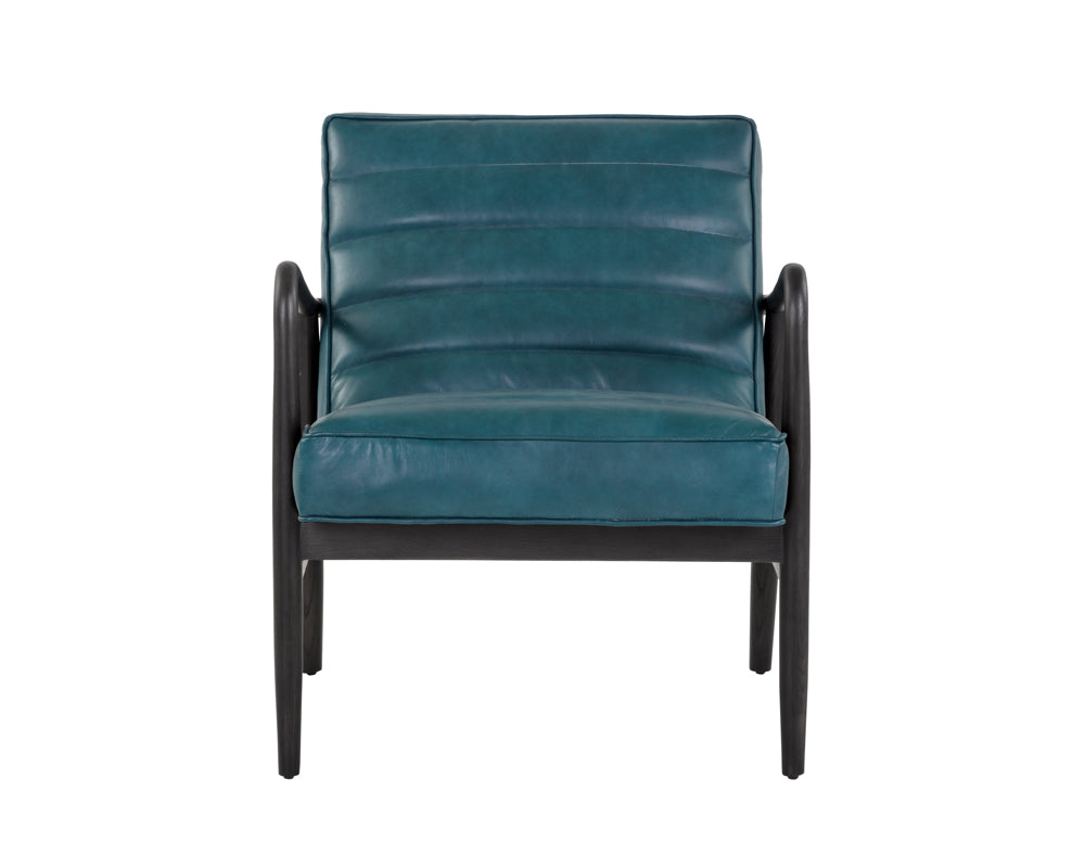 Lyric Lounge Chair - Vintage Peacock Leather