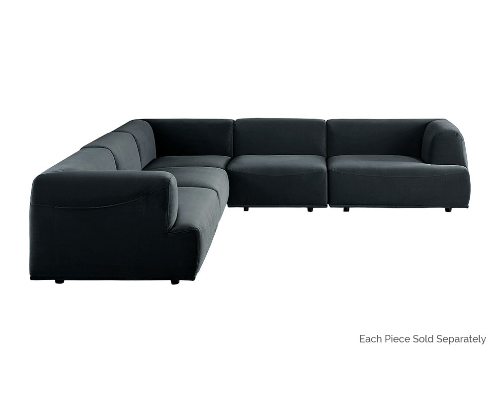 Darren Modular - Right Armchair - Smokescreen