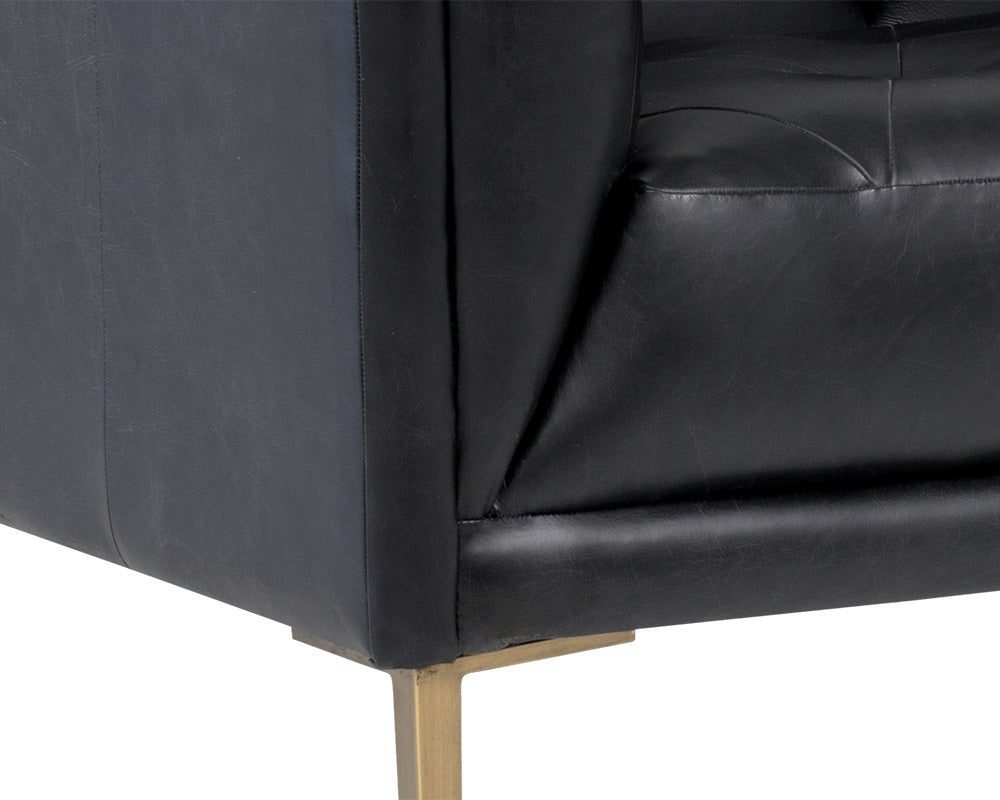 Westin Sofa - Vintage Black Night Leather