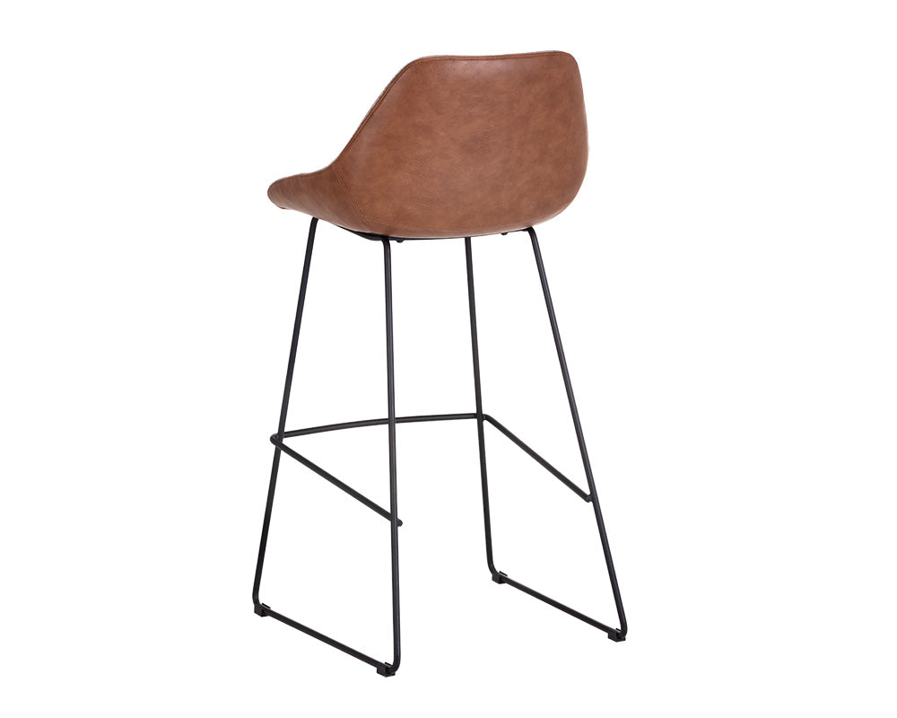 Mccoy Barstool - November Grey / Cinnamon Brown