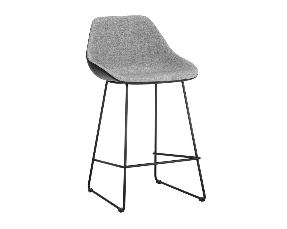 Mccoy Counter Stool - November Grey / Nightfall Black